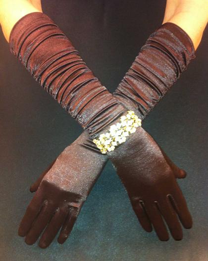 BrownScrunchyGloves - 