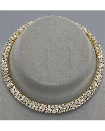 3StrandGoldChoker - Gold