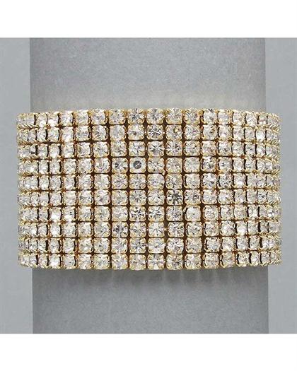 10StrandGoldBracelet - Gold