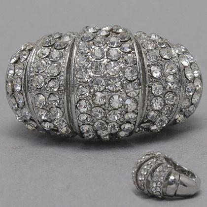 Prom Dress Stores on Silver Rhinestone Cocktail Ring Style 167799