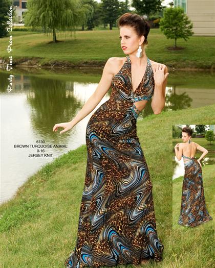 6130 - Brown Turquoise Animal