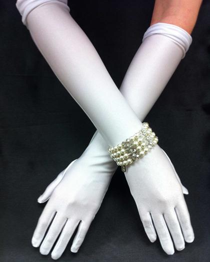 WhiteMatteGloves - White
