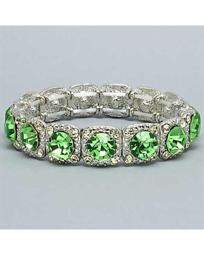 GreenStretchableBracelet - Green