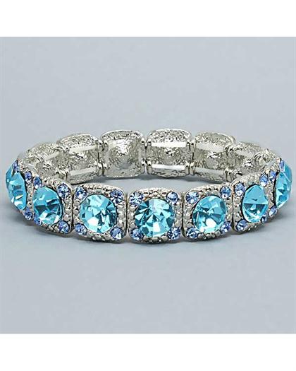 BlueStretchableBracelet - Blue