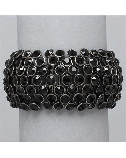 7StrandBlackBracelet - Black
