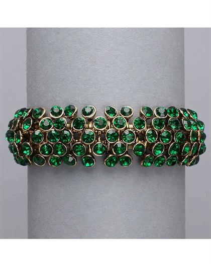 5StrandEmeraldBracelet - Emerald