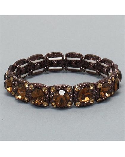 BrownStretchableBracelet - Brown
