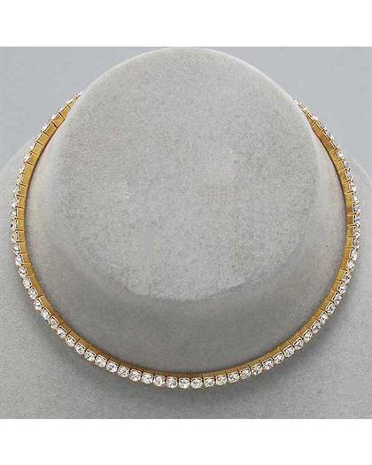 1StrandGoldChoker - Gold
