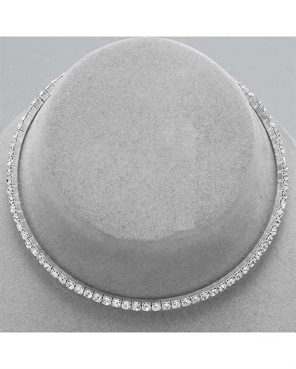 1StrandSilverChoker - Silver
