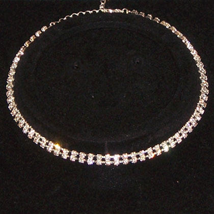 C242StrandSilverChoker - Silver