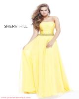 2012 Sherri Hill Prom Dresses 1475.  Available in Aqua, Fuchsia, Ivory/Multi, Lilac, Medium Blue, Royal, Yellow