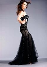 Jovani 153050.  Available in Black, Royal, White