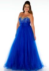 Cassandra Stone II Plus Size 76424K.  Available in Fuchsia, Royal