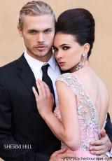 Sherri Hill 2984.  Available in Aqua/Silver, Blush/Silver, Coral/Silver, Nude/Silver, Pink/Silver, White/Silver