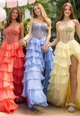 Coral, Periwinkle, Yellow