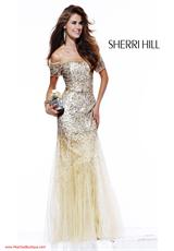 2012 Sherri Hill Prom Dresses 2861.  Available in Gold