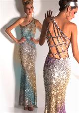 2012 Cassandra Stone Prom Dresses 3530A.  Available in Aqua/Gold, Lilac/Gold