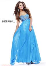 2012 Sherri Hill Prom Dresses 3841.  Available in Aqua, Orange, Pink, Turquoise, White, Yellow