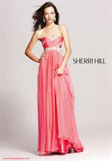 2012 Sherri Hill Prom Dresses 3842.  Available in Coral, Fuchsia, Mint Green, Red, Turquoise, White