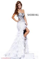 Sherri Hill 3853.  Available in Aqua, Ivory