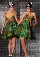 2012 Fabulouss Plus Size Prom Dresses 42723F.  Available in Green/Multi