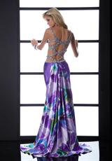 Jasz Couture 4539.  Available in Purple/Print
