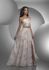 2012 Shimmer Prom Dresses 59433.  Available in Coral/Gold, Ivory/Gold