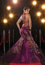 2012 Panoply Prom Dresses 14356.  Available in Aqua/Turquoise, Aubergine/Gold, Black/Turquoise