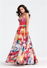 2012 Faviana Prom Dresses 6952.  Available in White Splash Print