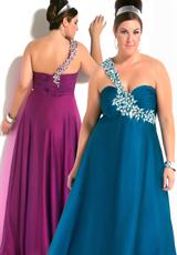 2012 Cassandra Stone II Plus Size Prom Dresses 81605K.  Available in Magenta, Peacock