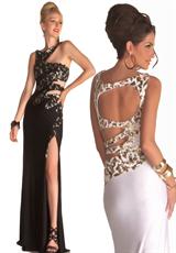 2012 Cassandra Stone Prom Dresses 85006A.  Available in Black/Silver, Ivory/Gold