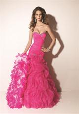 2012 Mori Lee Prom Dresses 91020.  Available in Bright Orange, Bright Yellow, Hot Pink