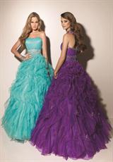 Deep Aqua and Bright Purple