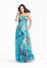2012 Faviana Prom Dresses 9283.  Available in Aqua Print