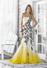 2012 Blush Prom Dresses 9350.  Available in Lemon/Ivory
