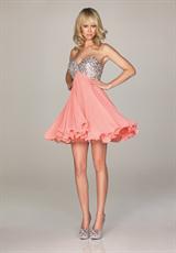 2012 Evenings By Allure Prom Dresses A460.  Available in Black, Coral, White