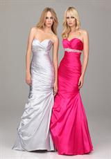 Evenings By Allure A512.  Available in Fuchsia, Silver