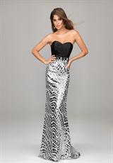 2012 Evenings By Allure Prom Dresses A536.  Available in Black, White