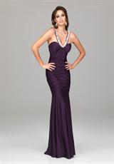 Evenings By Allure A547.  Available in Black, Ivory, Purple, Red