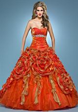 2012 Landa Pageant Dresses AQ11.  Available in Bright Yellow, Paris Blue, Peony, Tangerine/Tropical Peach
