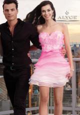 Alyce 4283.  Available in Pink/White, Yellow/White