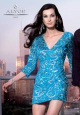 Alyce 4314.  Available in Black/Silver, Turquoise/Silver