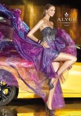 Alyce 6038.  Available in Fuchsia, Purple/Black, Teal