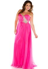 Cassandra Stone II Plus Size 6320K.  Available in Candy Pink, Peacock