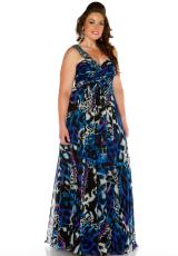 Cassandra Stone II Plus Size 64470K.  Available in Multi