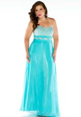 Cassandra Stone II Plus Size 75905K.  Available in Aqua, Candy Pink