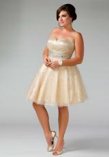 Fabulouss Plus Size 64378F.  Available in Nude/Silver, Turquoise