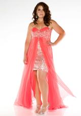 Fabulouss Plus Size 76410F.  Available in Tangerine
