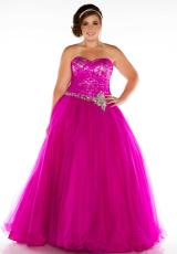 Fabulouss Plus Size 76427F.  Available in Magenta, Turquoise