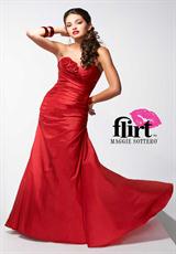 2012 Flirt Prom P4605.  Available in Deep Teal, Hot Berry Pink, Spunky Red, Victorian Purple